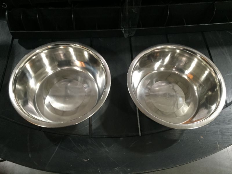 Photo 1 of dog food bowls 2 pack