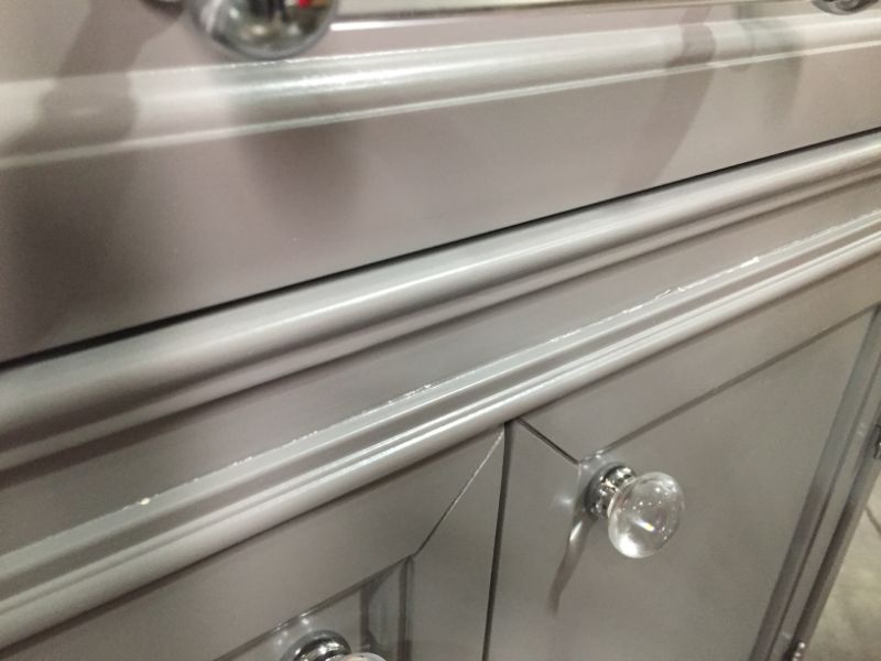 Photo 1 of 30 in. W x 21.5 in. D x 34 in. H Vanity in Cashmere Grey with Marble Vanity Top in Carrara White, 