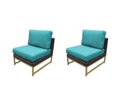 Photo 1 of Barcelona Armless Sofa Cushion Cover Set (1 Chair Set), 