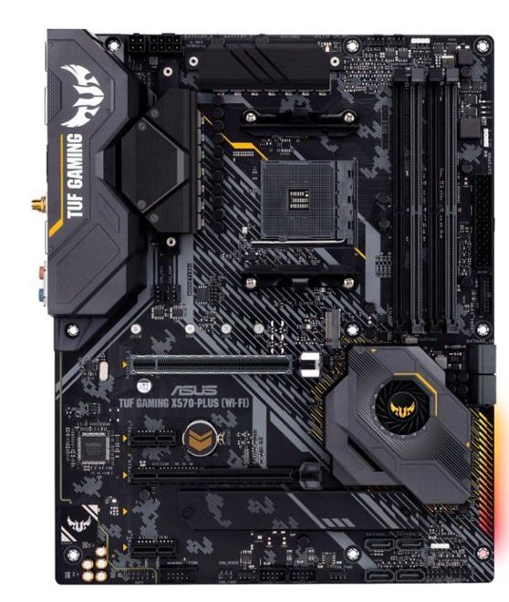 Photo 1 of ASUS - TUF GAMING X570-PLUS (WI-FI) (Socket AM4) USB-C Gen2 AMD Motherboard with LED Lighting