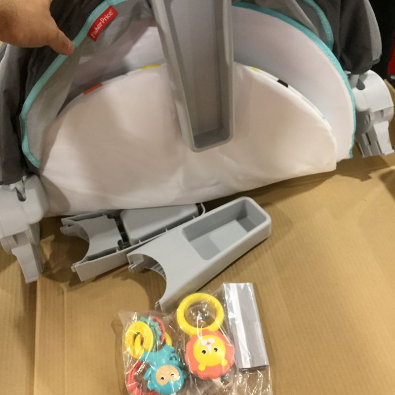 Photo 1 of Fisher-Price On-the-Go Baby Dome, Grey/Blue/Yellow/White