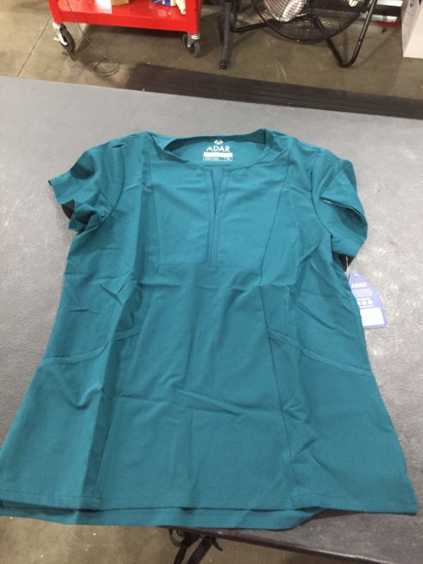 Photo 2 of Adar Addition Scrubs for Women - Notched V-Neck Scrub Top