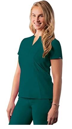 Photo 1 of Adar Addition Scrubs for Women - Notched V-Neck Scrub Top