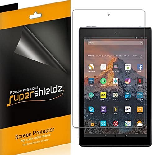 Photo 1 of (3 Pack) Supershieldz Designed for Fire HD 10 Tablet 10.1 inch (9th and 7th Generation, 2019 and 2017 Release) Screen Protector, High Definition Clear Shield (PET)