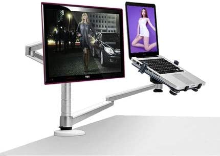 Photo 1 of OA-7X Multimedia Desktop Dual Arm 25inch LCD Monior Holder+ Laptop Holder Stand Table Full Motion Dual Monitor Mount Arm Stand