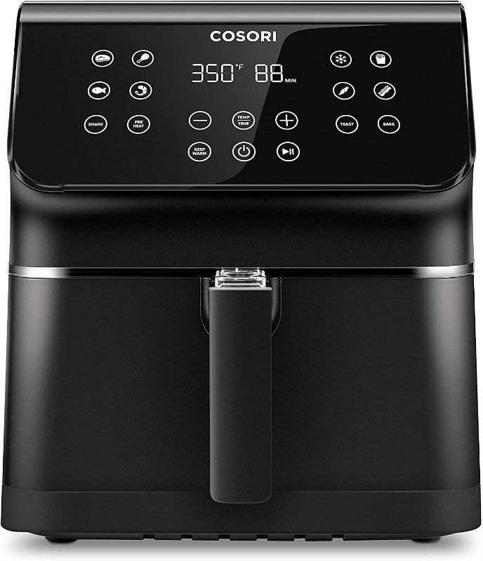 Photo 1 of COSORI Air Fryer(100 Recipes), 12-in-1 Large XL Air Fryer Oven with Upgrade Customizable 10 Presets, Preheat, Shake Reminder, Digital Hot Oilless Cooker, 5.8QT, Black