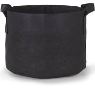 Photo 1 of 25-Gallon Aeration Fabric Pot/Plant Grow Bag w/Handles (Black 16.5H x 21D) 5pk
