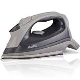 Photo 1 of Maytag Speed Heat Steam Iron & Vertical Steamer with Stainless Steel Sole Plate, Self Cleaning Function + Thermostat Dial, Grey, M200
