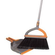 Photo 1 of Casabella Ergo Broom Plus with Dustpan, Orange
