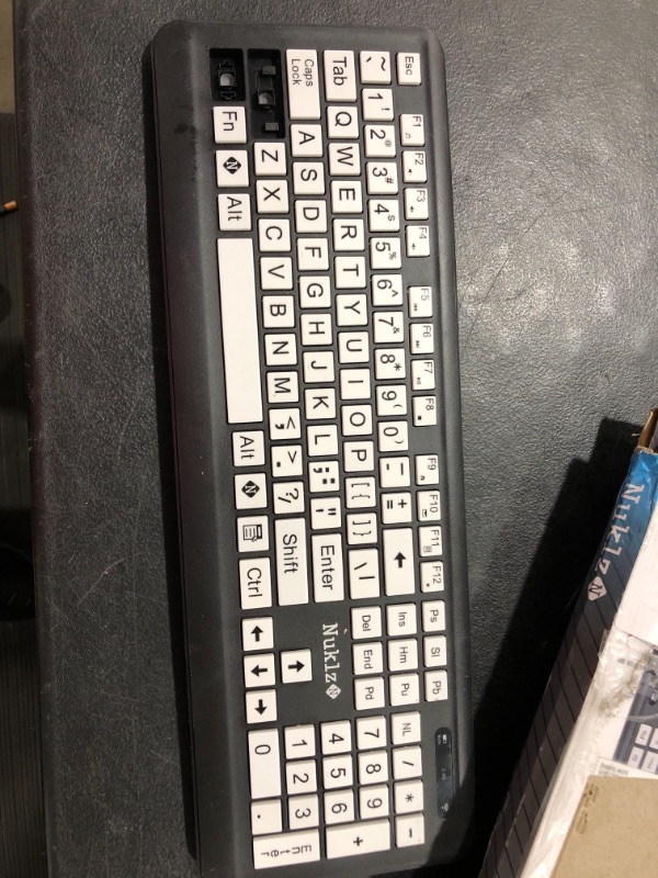 Photo 2 of Keyboard Wireless Large Print Full Size, Soft Buttons For Quieter Typing
