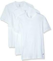 Photo 1 of Nautica Men's Crew Neck Stretch Cotton Classic Fit T-Shirt White 3 pack Size XL
