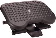 Photo 1 of Mind Reader Rest, Ergonomic Foot, Pressure Relief for Comfort, Back, and Body, 3 Height, Black
