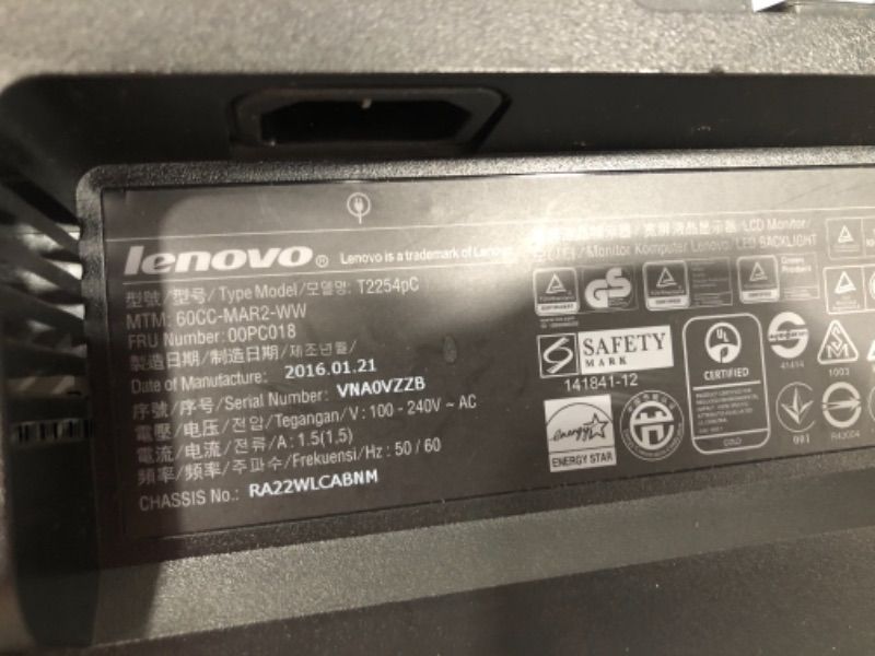 Photo 5 of LENOVO LEGION Y25-25 24.5-INCH FHD LCD GAMING MONITOR, 16:9, LED BACKLIT, AMD FREESYNC PREMIUM, 240HZ, 1MS RESPONSE TIME, 66AAGAC6US
