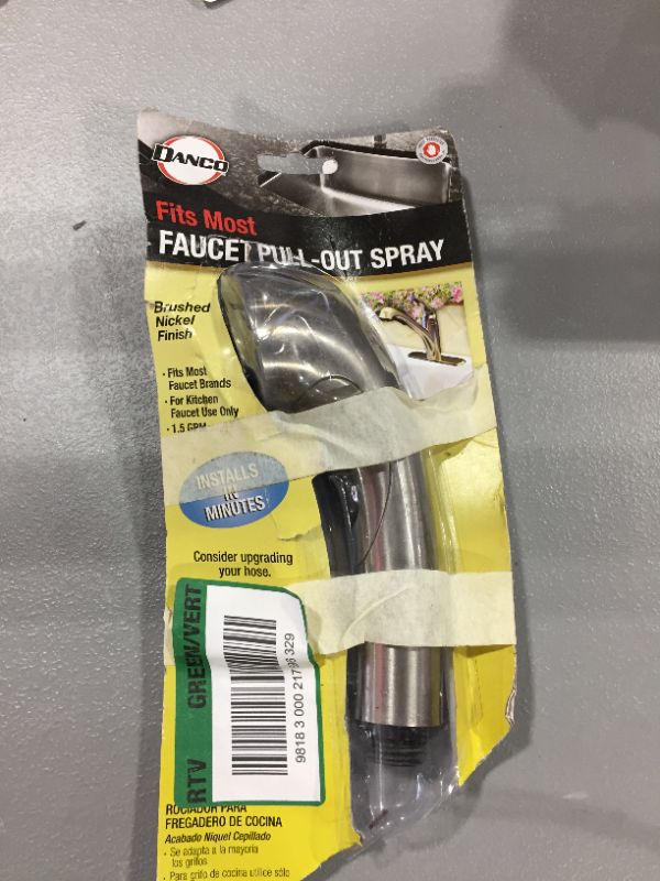 Photo 2 of DANCO 1-Handle Pull Out Sprayer Kitchen Faucet in Brushed Nickel