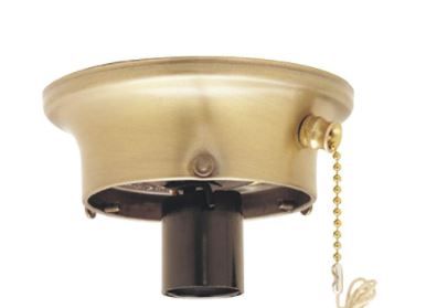 Photo 1 of 3-1/4 in. Brass Glass Shade Holder Kit for Ceiling Light Fixtures
