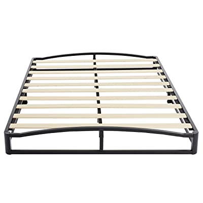 Photo 1 of Basics 6" Modern Metal Platform Bed with Wood Slat Support - Mattress Foundation