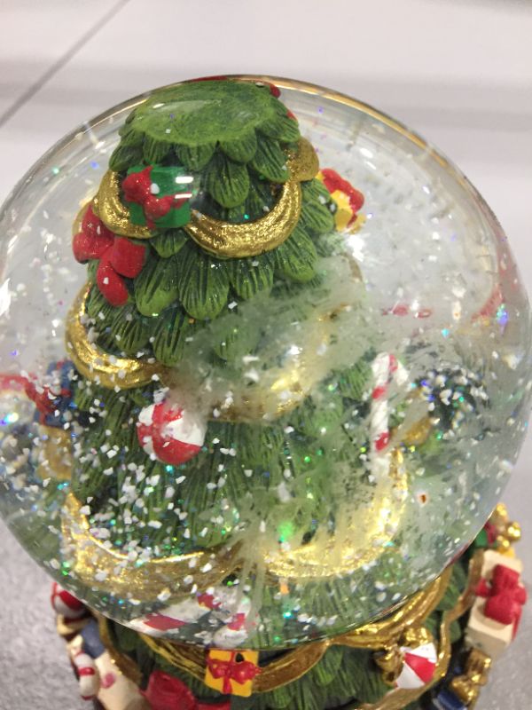 Photo 3 of 6.5 in led christmas tree snowglobe