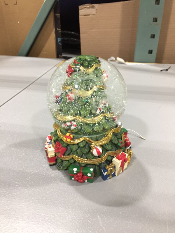 Photo 1 of 6.5 in led christmas tree snowglobe
