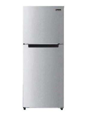 Photo 1 of 10.1 cu. ft. Top Freezer Refrigerator in Platinum Steel
