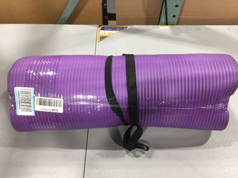 Photo 3 of Amazon Basics 1/2-Inch Extra Thick Exercise Yoga Mat
