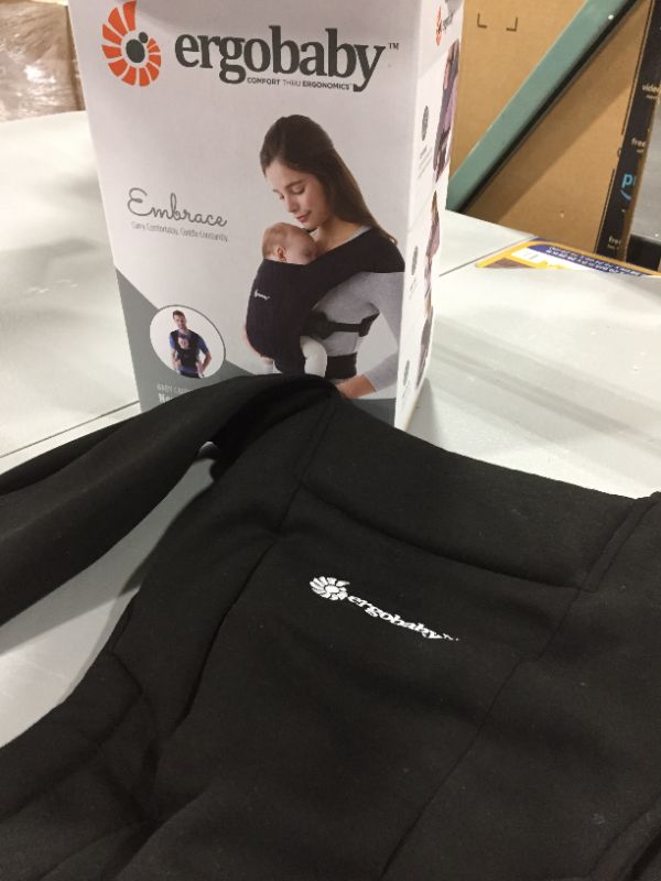 Photo 2 of Ergobaby Embrace Newborn Carrier in Pure Black 
