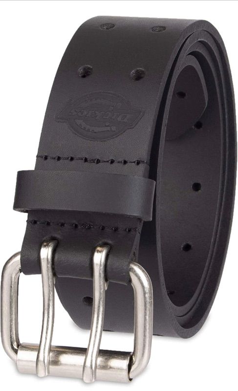 Photo 1 of DICKIES MEN'S LEATHER DOUBLE PRONG BELT SIZE 32
