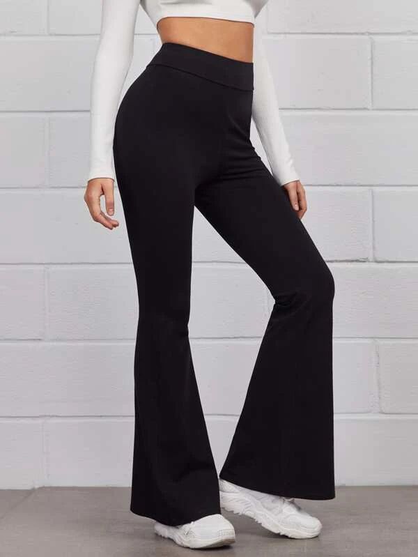 Photo 1 of Shein bell bottom flare black sweats (SM)