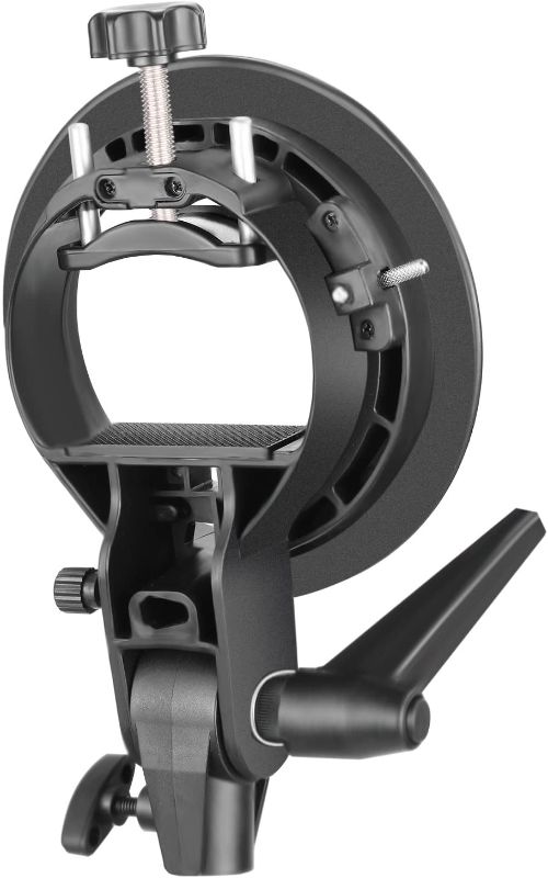 Photo 1 of Neewer S-Type Bracket Holder with Bowens Mount for Speedlite Flash Snoot Softbox Beauty dish Reflector Umbrella