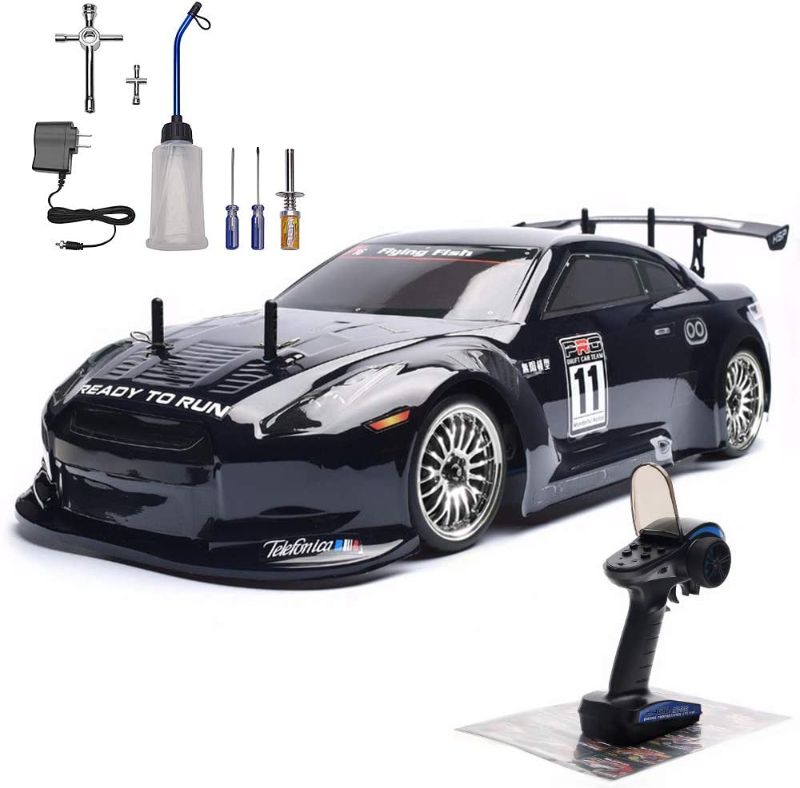 Photo 1 of HSP 4wd RC Car 1:10 On Road Touring Drift Two Speed Nitro Power Vehicle, Black