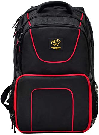 Photo 1 of 519 Fitness Meal Prep Backpack Insulated Waterproof-Cooler Lunch Backpack bag Hiking Backpack for Men and Women-Picnic Cooler Backpack with 3 Meal Containers and 2 Ice Packs (black)