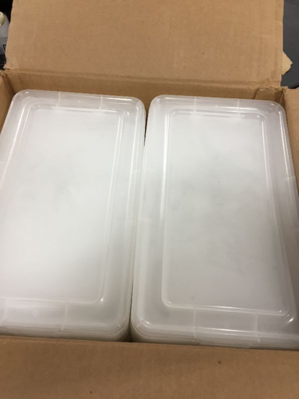 Photo 1 of IRIS 5 Quart Clear Storage Box, 20 Pack
