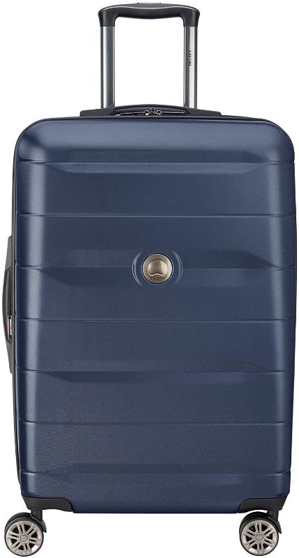 Photo 1 of DELSEY Paris Comete 2.0 Hardside Expandable Luggage with Spinner Wheels, Anthracite, Checked-Medium 24 Inch