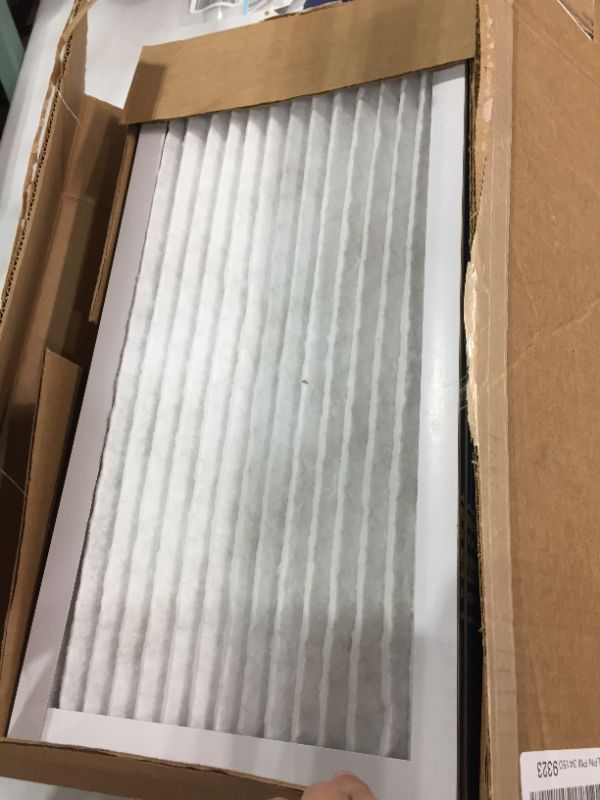 Photo 2 of Aerostar 12x24x1 MERV 13 Pleated Air Filter, AC Furnace Air Filter, 6 Pack (Actual Size: 11 3/4" x 23 3/4" x 3/4")
