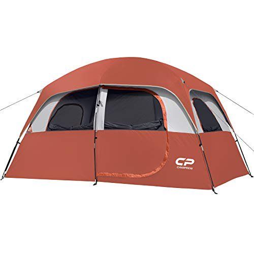 Photo 1 of CAMPROS TENT BEIGE AND BURGUNDY, UNKNOWN SIZE 