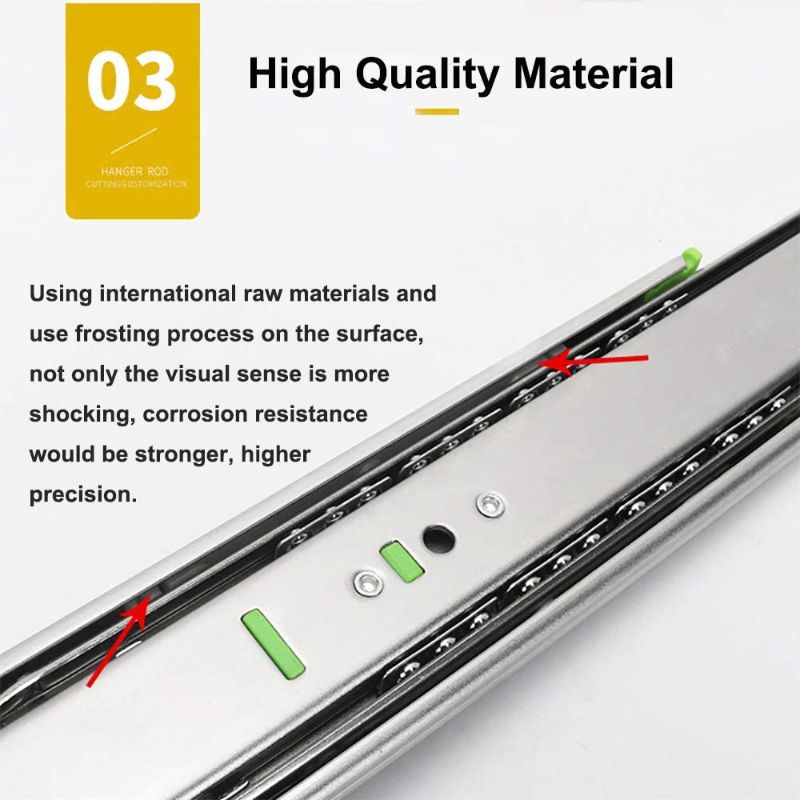 Photo 1 of 5 Pairs of 20 Inch Ball Bearing Full Extension Side Mount Soft Close Drawer Slides