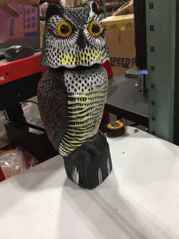 Photo 2 of Besmon Owl Decoy Model Used to Scare Birds Away - Realistic Eyes and Waterproof Shape Owls for Bird Control