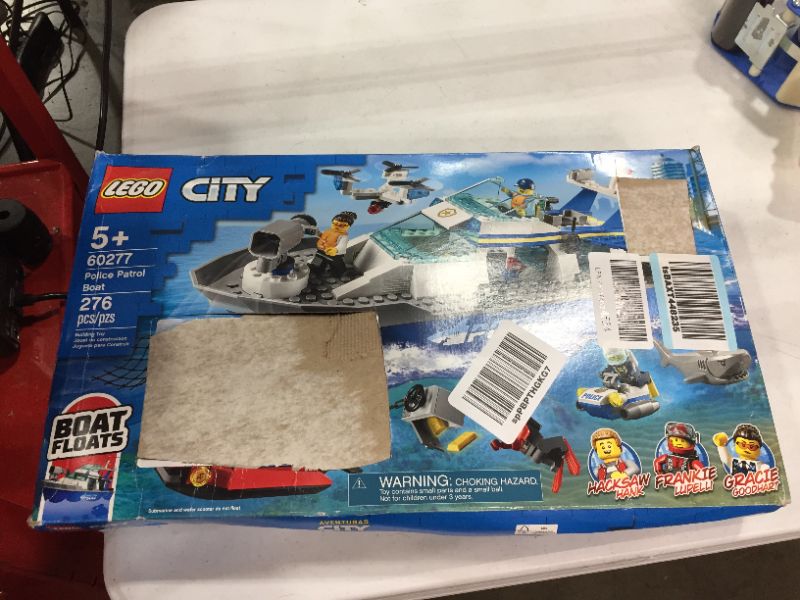 Photo 2 of LEGO City Police Patrol Boat 60277 Building Kit; Cool Police Toy for Kids, New 2021 (276 Pieces)
