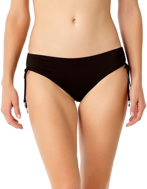 Photo 1 of Anne Cole Womens Alex Solid Side Tie Adjustable Bikini Swim Bottom size M