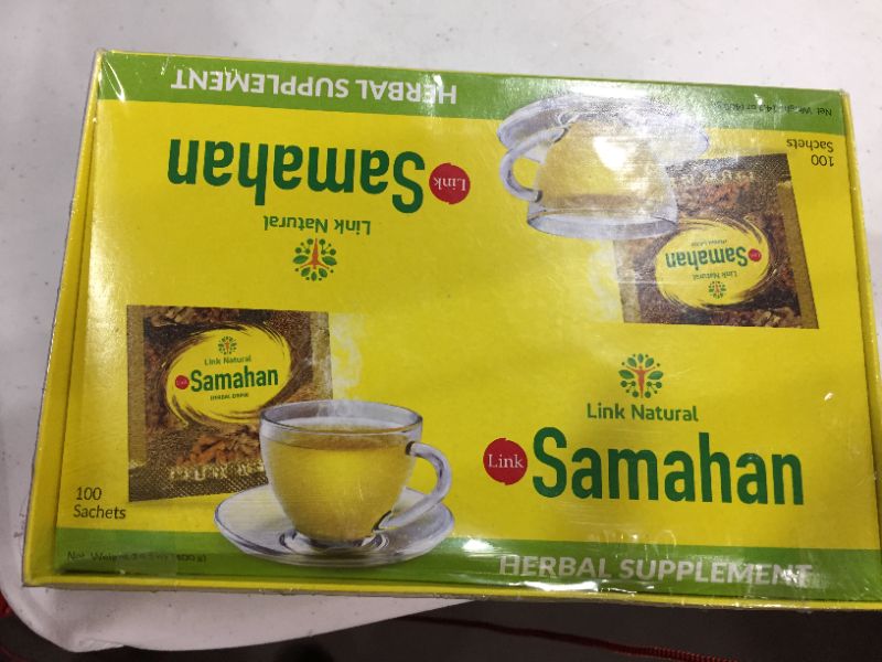 Photo 2 of 100 Link Samahan Ayurvedic Herbal Tea Packets Sri Lankan