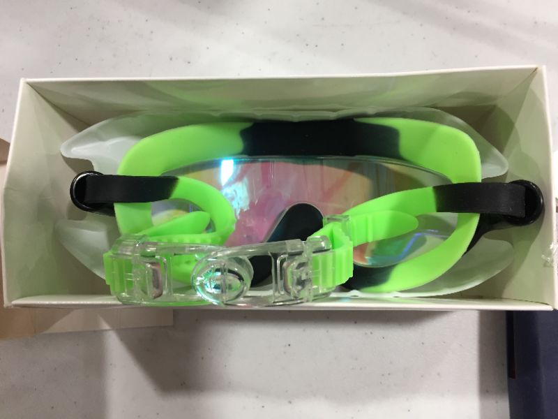 Photo 2 of Portzon Kids Swim Goggles Anti Fog Swimming Goggles Clear No Leaking for Child