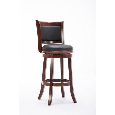 Photo 1 of Boraam Industries Augusta Swivel 29 Barstool  Light Cherry