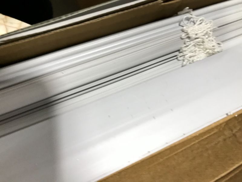 Photo 1 of Achim GII Morningstar Indoor Cordless White Vinyl Light Filtering Window Mini Blind 64 L x 44 W