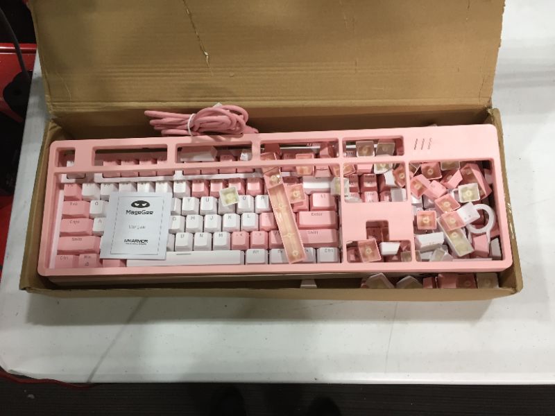 Photo 3 of Detachable Keycap Gaming Keyboard,DIY Armor Backlight Splash-Proof Mechanical Keyboard for Computer PC Laptop Game