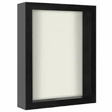 Photo 1 of Americanflat 8x10 Shadow Box Frame in Black with Soft Linen Back