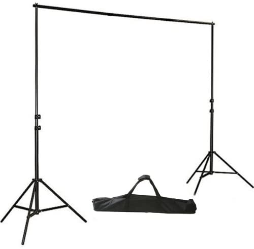 Photo 1 of 8.5ft x 10ft Photography Studio Backdrop Photo Video Support System 2 Background Stands 4 Adjustable Cross Bars Carrying Case Kit GG804