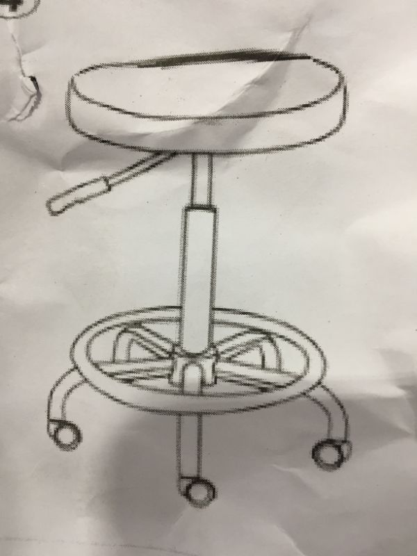 Photo 1 of GENERIC BLACK ROLLING STOOL