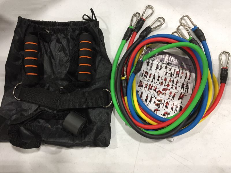 Photo 1 of 4 PACK GENERIC RESISTANCE BANDS SET