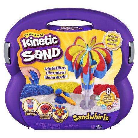 Photo 1 of Kinetic Sand Sandwhirlz Playset with 3 Colours of Kinetic Sand and Over 10 Tools
