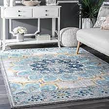 Photo 1 of Blue Withered Bloom In Bouquet 4' x 6' Area Rug
