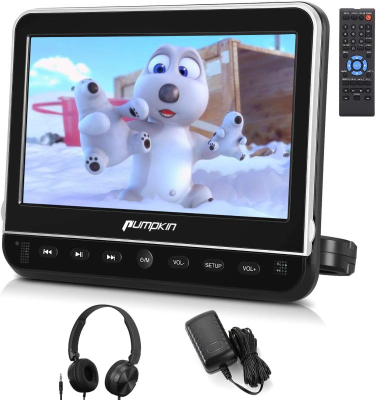 Photo 1 of pumpkin 10.1 Inch Headrest Car DVD Player with Free Headphone, Support 1080P Video, 